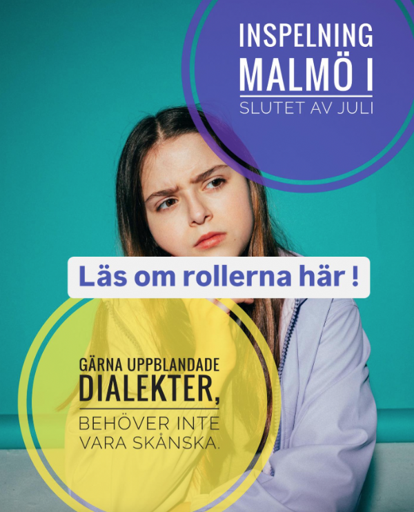 Ungdomar 13–15 år i Skåne sökes till kul dramaserie åt UR/ Malmö dask nyhed